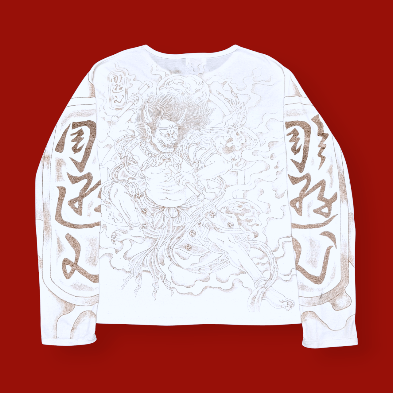 Anime × Japanese Brand × Vintage Vintage Eaksak Demon Anime Oni Yakuza Style T shirt Size US M / EU 48-50 / 2 - 2 Thumbnail