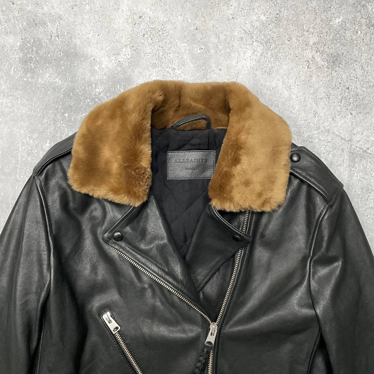 Allsaints Allsaints Sherwood Biker Leather Black Women’s Jacket Size S / US 4 / IT 40 - 3 Thumbnail