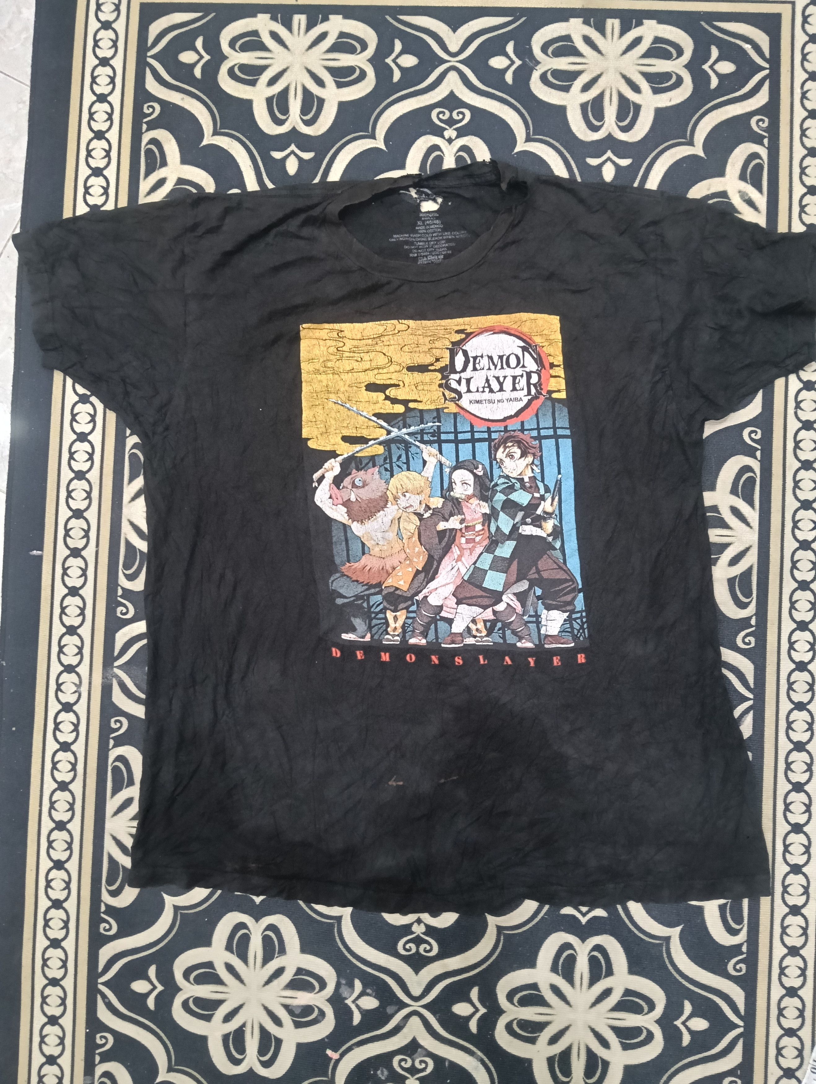 Anime Thrashed Sick Demon Slayer Japan Anime Shirt Size US XL / EU 56 / 4 - 2 Thumbnail