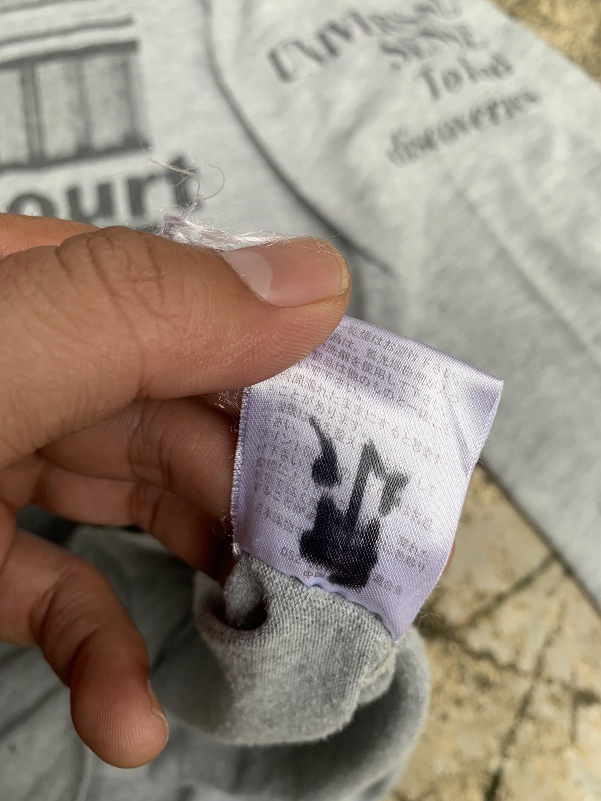If Six Was Nine × Japanese Brand × Le Grande Bleu (L.G.B.) y2k The Breaker Japan Poem Quotes Photo Graphic Grey Tee Size US L / EU 52-54 / 3 - 8 Thumbnail
