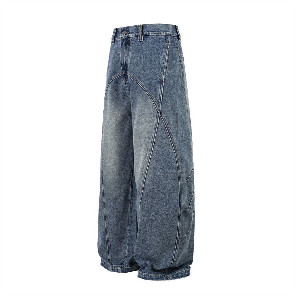 Japanese Brand × Jean Loose trendy wide-leg versatile scimitar jeans Size US 32 / EU 48 - 2 Thumbnail