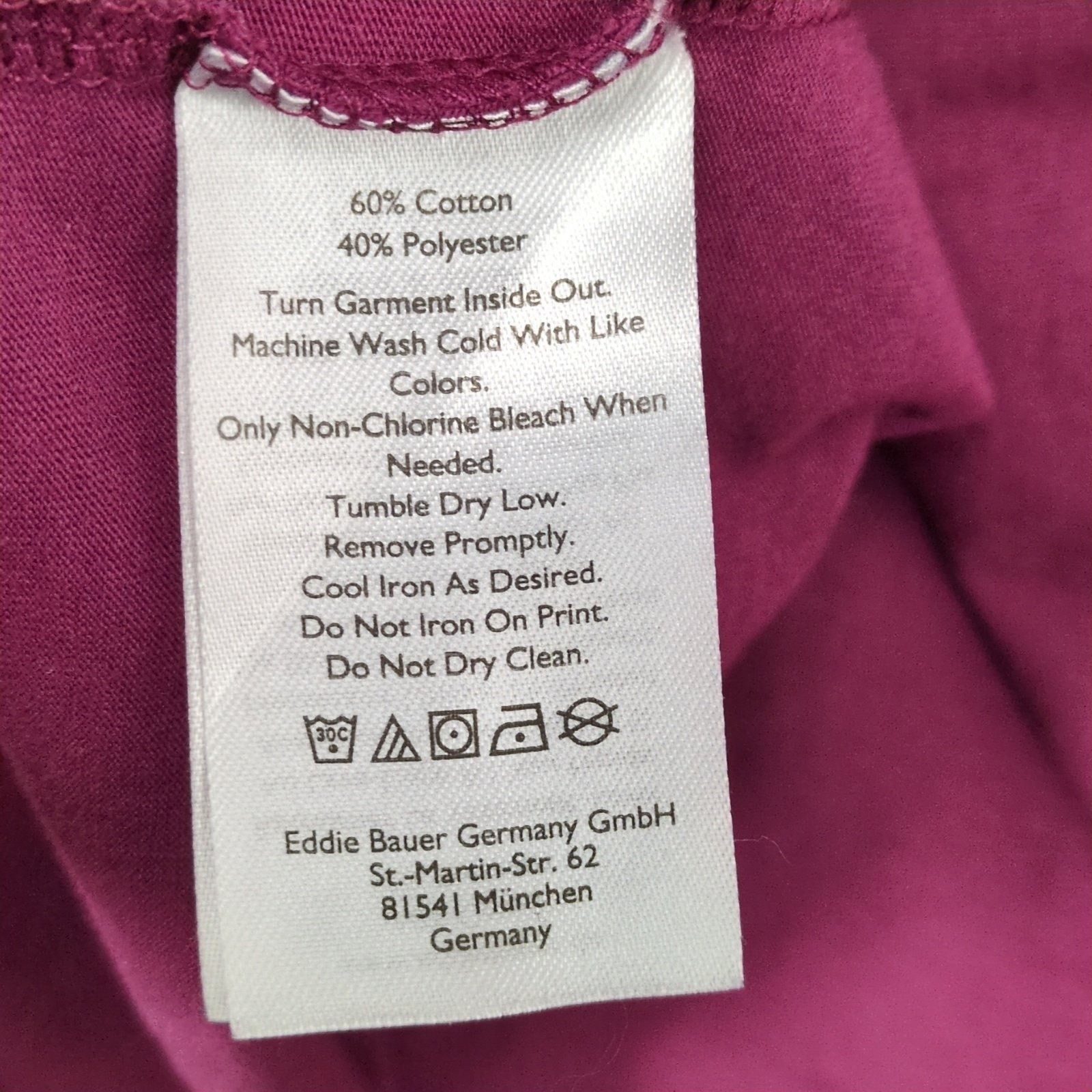 Eddie Bauer Eddie Bauer Women's 2XL Burgundy Long Sleeve T-Shirt 2-Sided Size XXL / US 16-18 / IT 52-54 - 6 Thumbnail