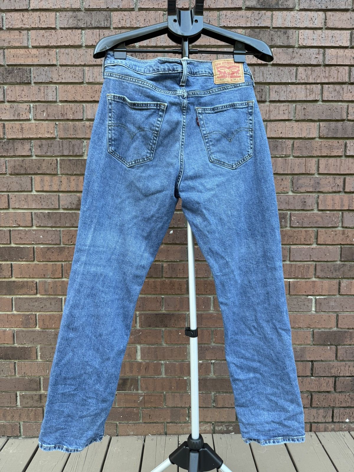 Levi's Levi Strauss 514 Levi's Denim Blue Jeans Straight Fit Size US 34 / EU 50 - 1 Thumbnail