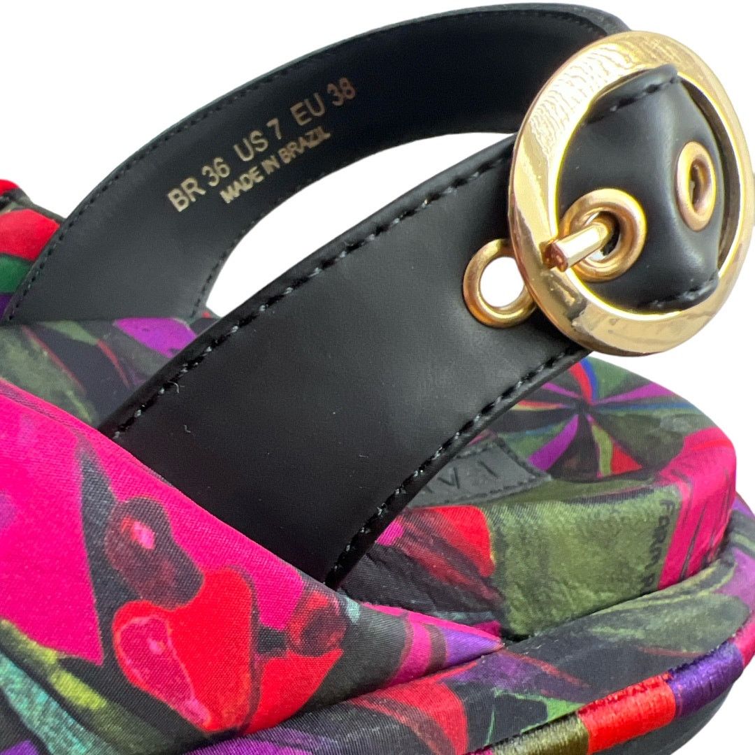 Farm Rio FARM Rio Puff Peep-Toe Slingback Sandals, US7 Size US 7 / IT 37 - 9 Thumbnail