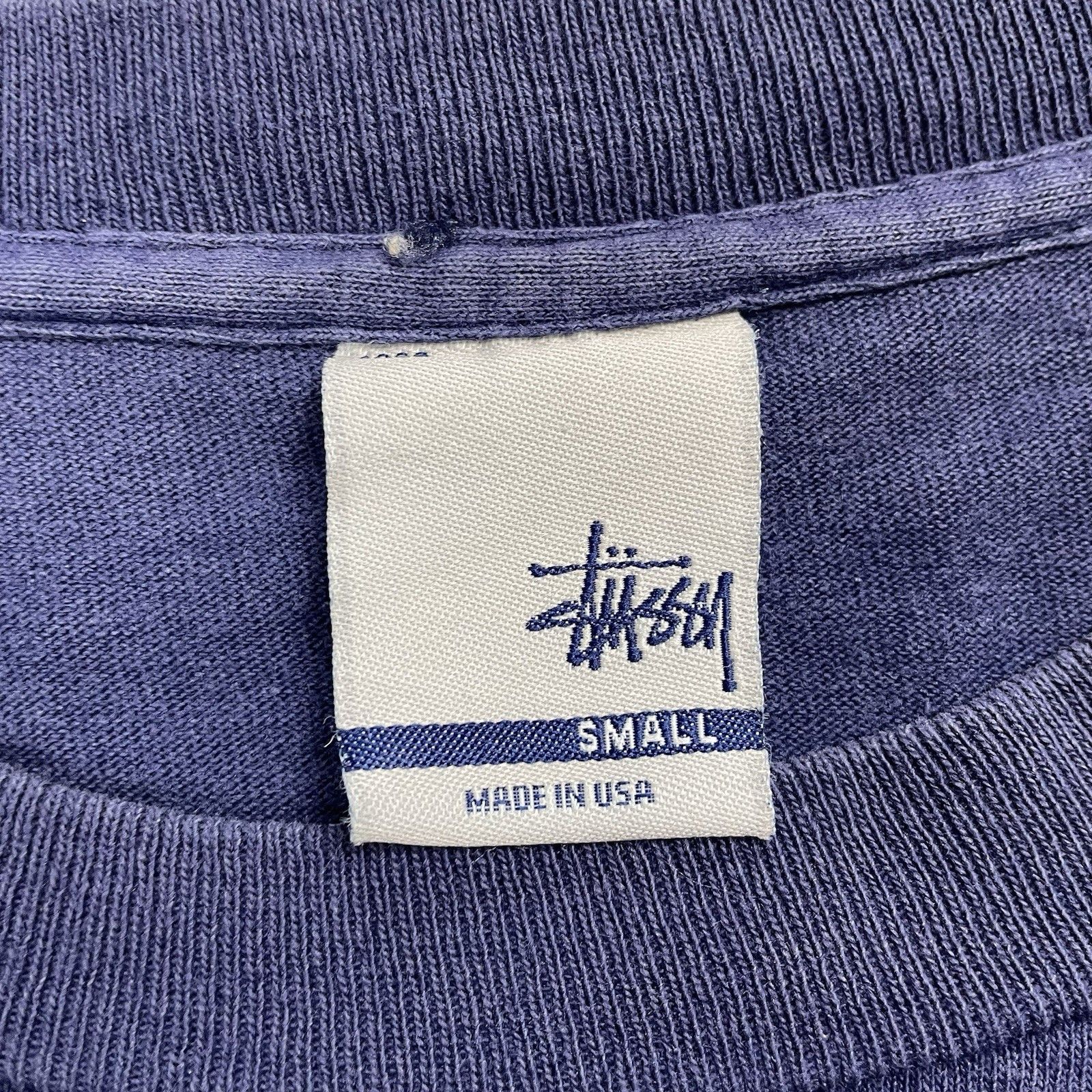 Stussy Vintage Stussy T Shirt Spell Out Single Stitch Navy Blue S Size US S / EU 44-46 / 1 - 5 Thumbnail