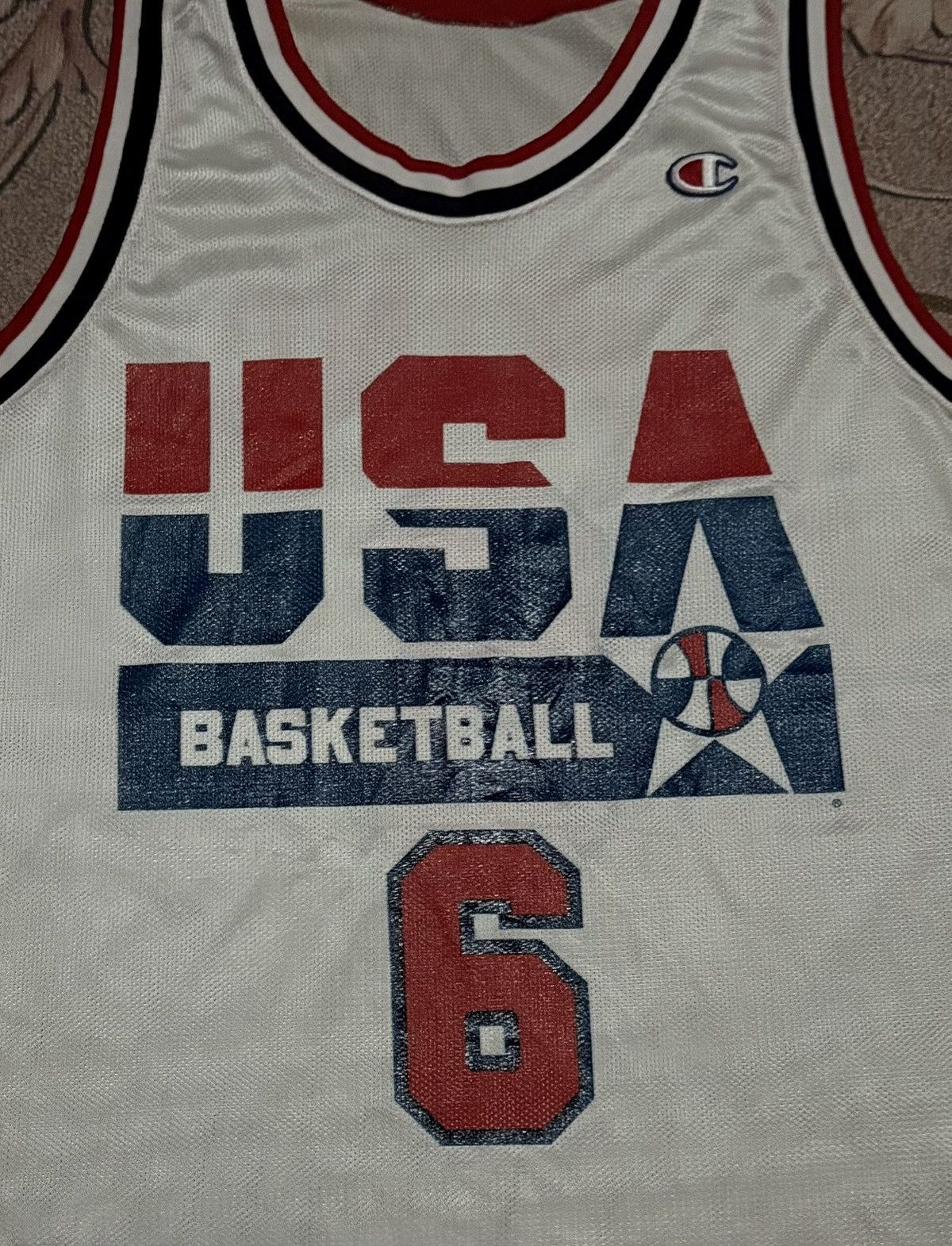 Champion Vintage Champion USA BASKETBALL EWING 6 Mesh Sleevelees Size US L / EU 52-54 / 3 - 3 Thumbnail