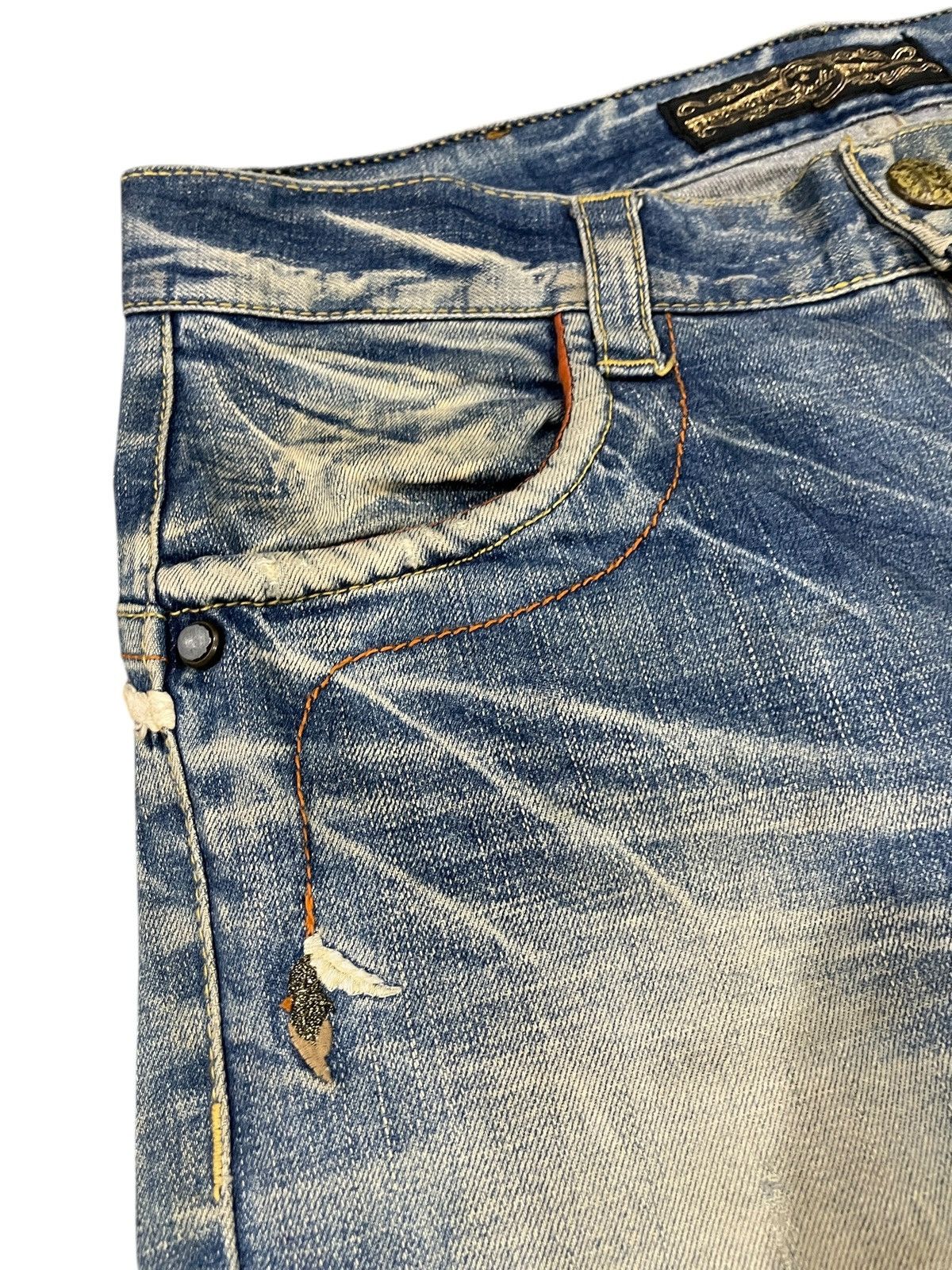If Six Was Nine Flared Stonewash Jeans Size US 35 - 11 Thumbnail
