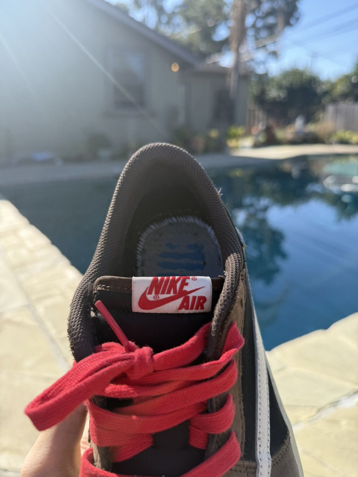 Nike × Travis Scott Air Jordan 1 Low Travis Scott Dark Mocha Size US 11 / EU 44 - 8 Thumbnail
