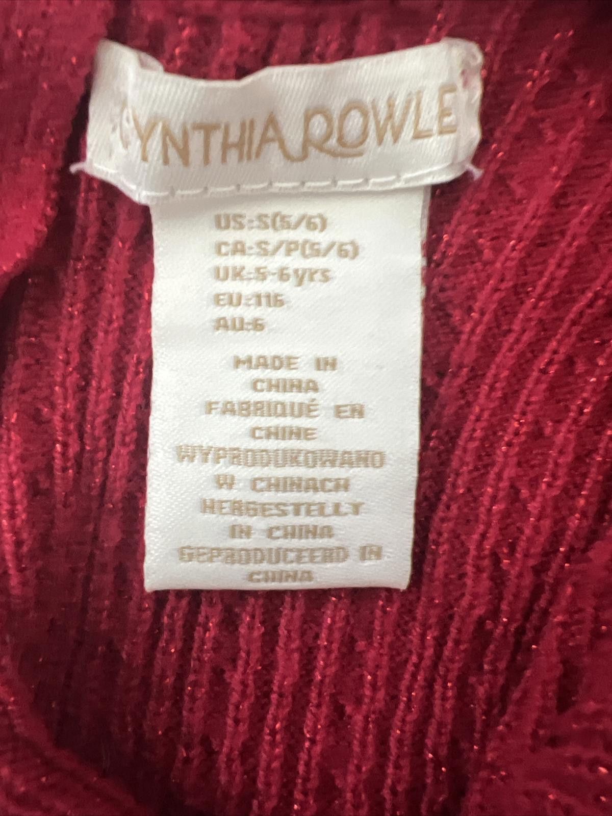 Designer CYNTHIA ROWLEY Long Sleeve Cotton Girls Size Sm 4-5 Size S / US 4 / IT 40 - 3 Thumbnail