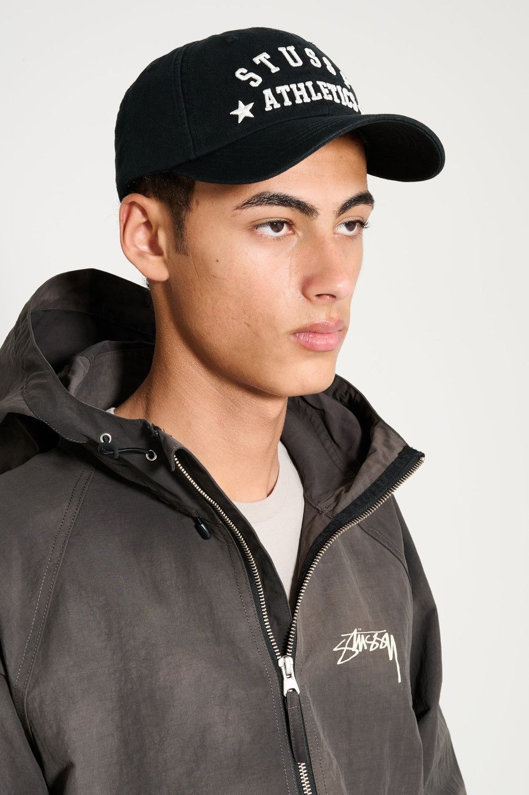 Stussy STUSSY LOW PROFILE ATHLETICS STRAPBACK BLACK CAP (SS25) Size ONE SIZE - 15 Thumbnail