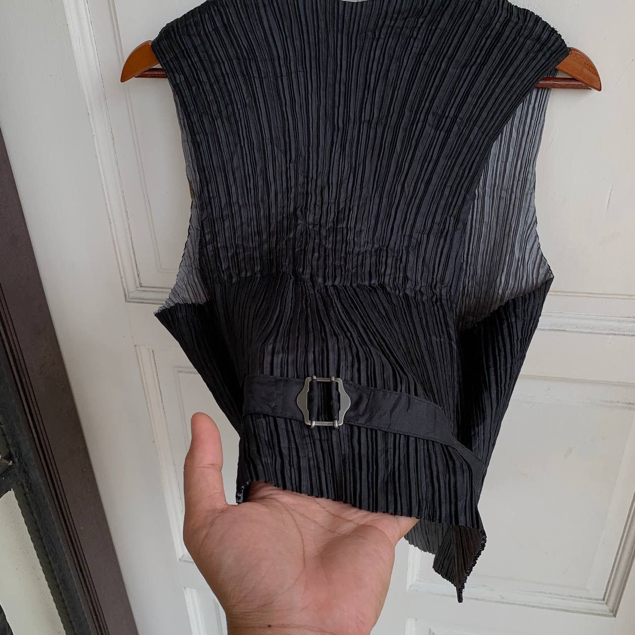 Issey Miyake Vintage ISSEY MIYAKE PLEATS PLEASE Vest Size 36R - 4 Thumbnail