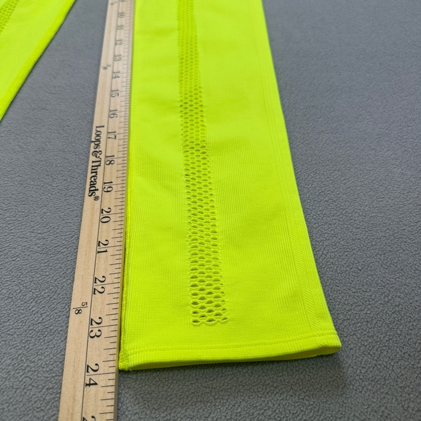 Ivy Park NWT Adidas x Ivy Park L Mesh Knit Catsuit Yellow Jumpsuit Size 34" / US 12 / IT 48 - 10 Thumbnail