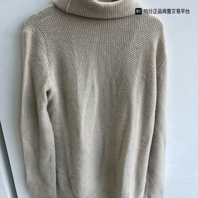 Loro Piana Loro Piana Unisex Beige High-Neck Cashmere Sweater Size US S / EU 44-46 / 1 - 1 Thumbnail