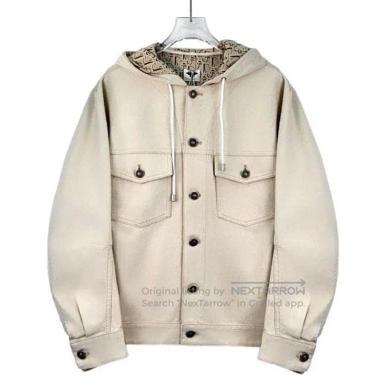 Dior Dior Beige inner logo full print cotton hooded long-sleeve Size XS / US 0-2 / IT 36-38 - 1 Thumbnail