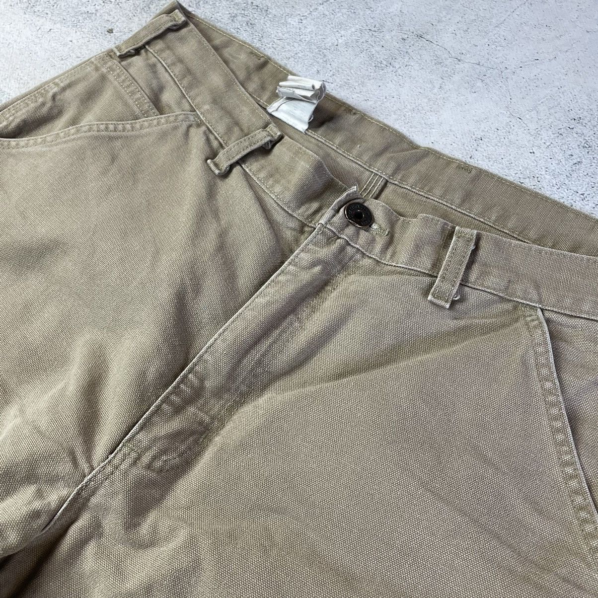 Carhartt × Vintage VTG CARHARTT BEIGE CANVAS DOUBLE KNEE CARPENTER PANTS Size US 34 / EU 50 - 6 Thumbnail