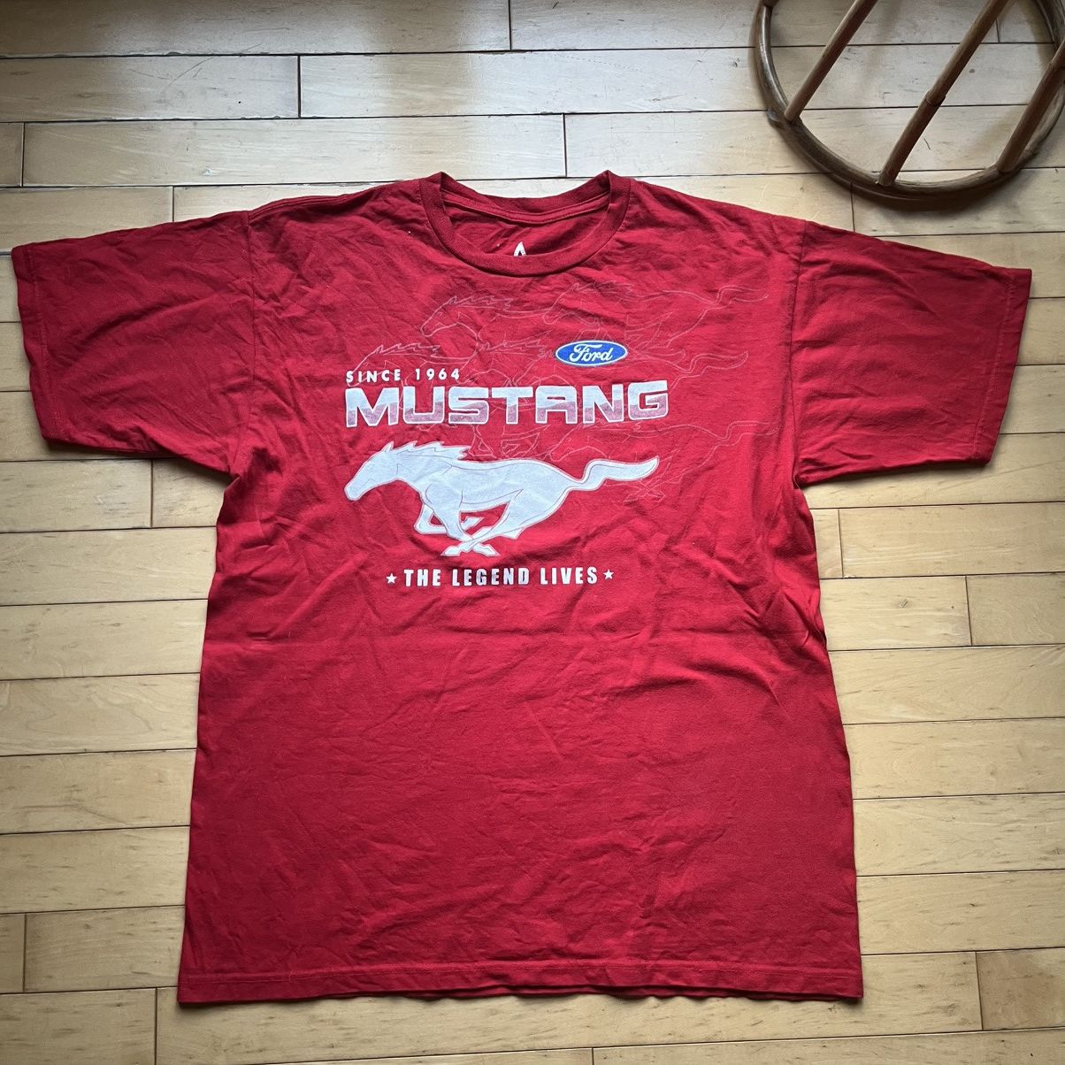 Other Vintage Red Ford Mustang tee Size US XL / EU 56 / 4 - 2 Thumbnail