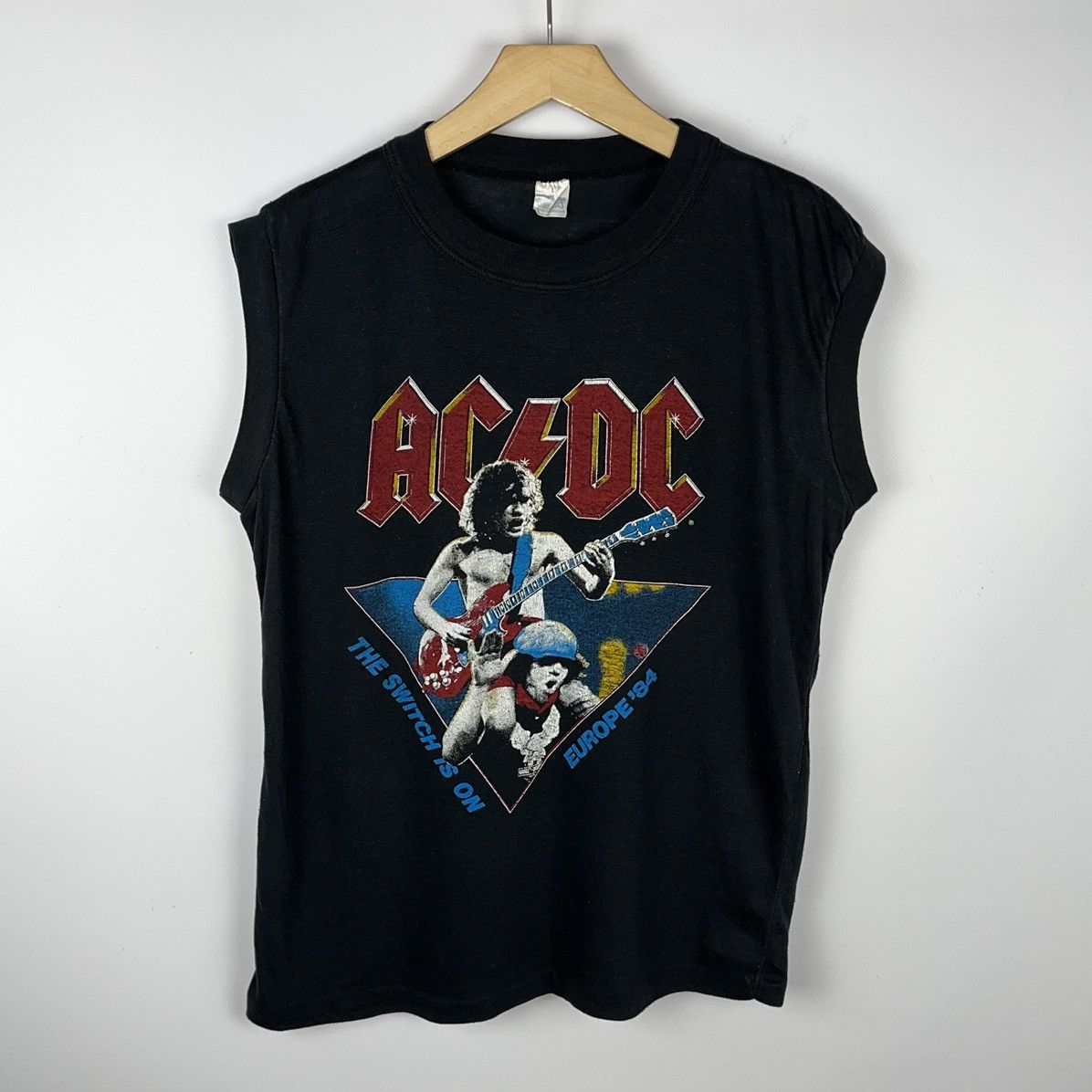 Band Tees Vintage AC/DC “the switch is on” rock band tank top 1984 Size US L / EU 52-54 / 3 - 1 Thumbnail