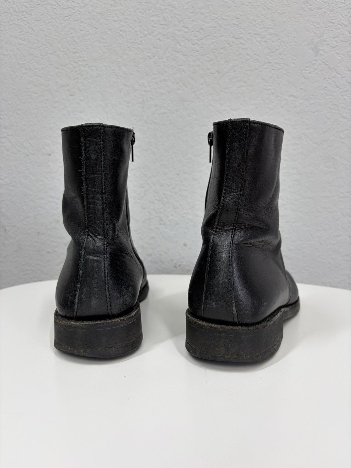 14th Addiction Vintage Rick Owens Style y2k Leather Biker Boots CCP Guidi Size US 9 / EU 42 - 10 Thumbnail