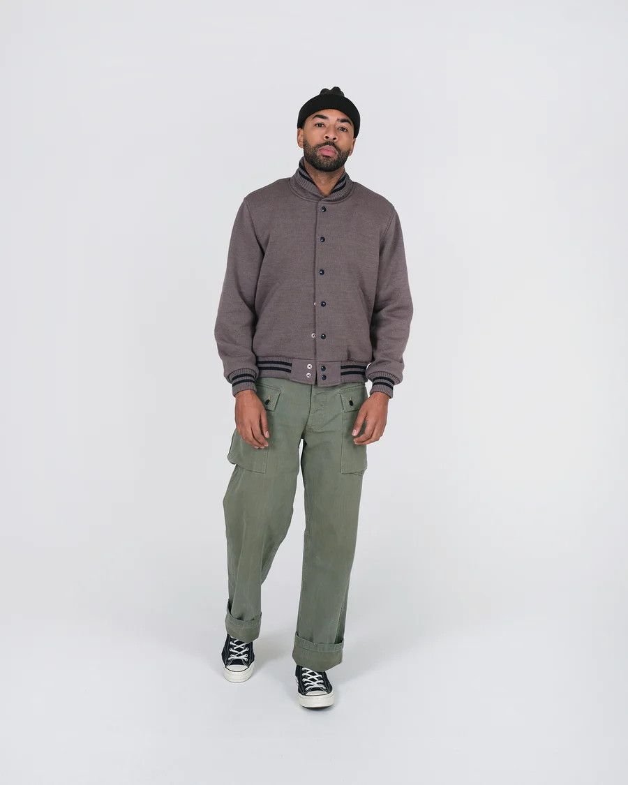 Dehen 1920 💚 Dehen 1920 Knit Club Jacket Smoke Medium NEW Size US M / EU 48-50 / 2 - 4 Thumbnail