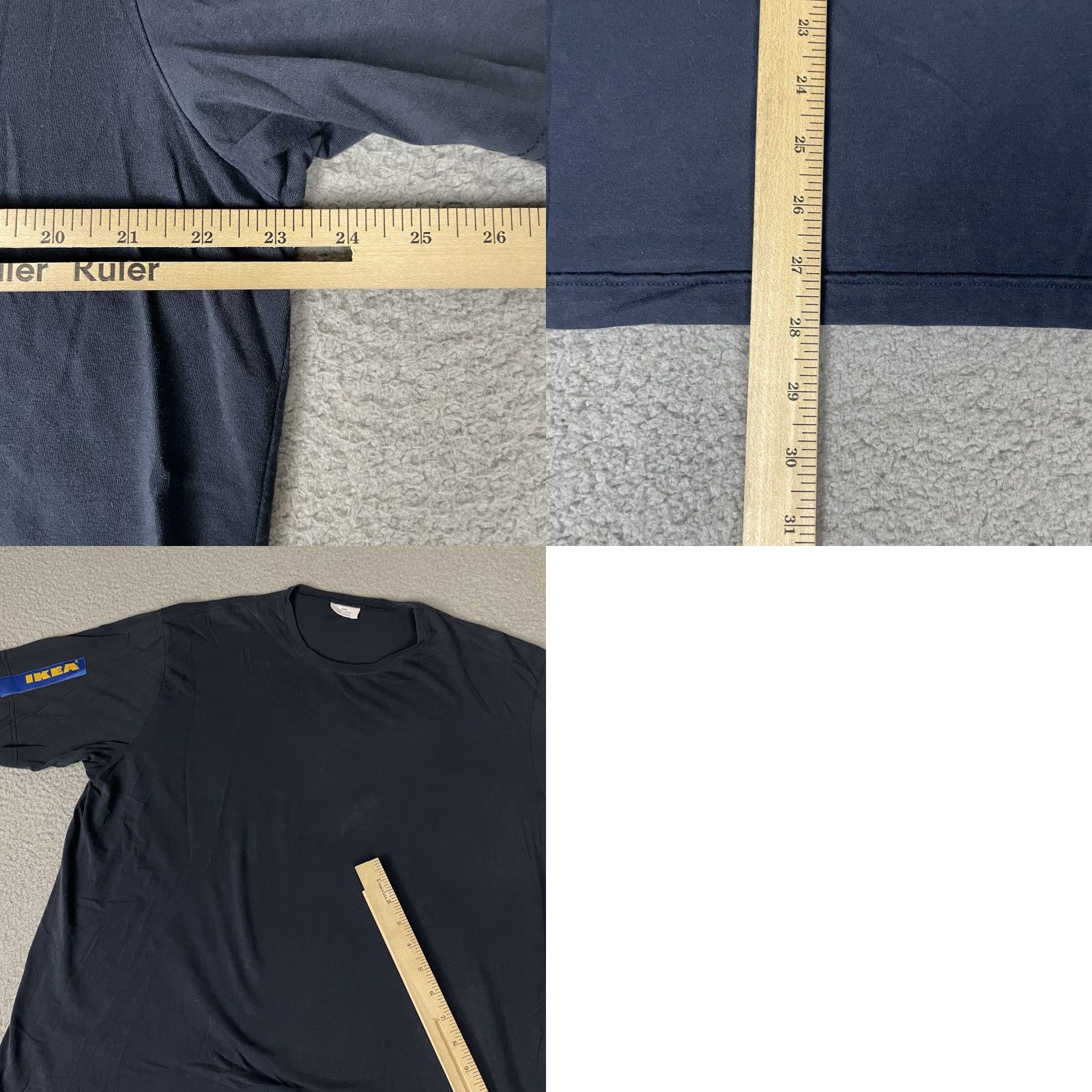 Ikea VINTAGE IKEA Polo Shirt Mens XL Short Sleeve Yellow Blue Stripe Collared Logo Cotton Size US XL / EU 56 / 4 - 8 Thumbnail