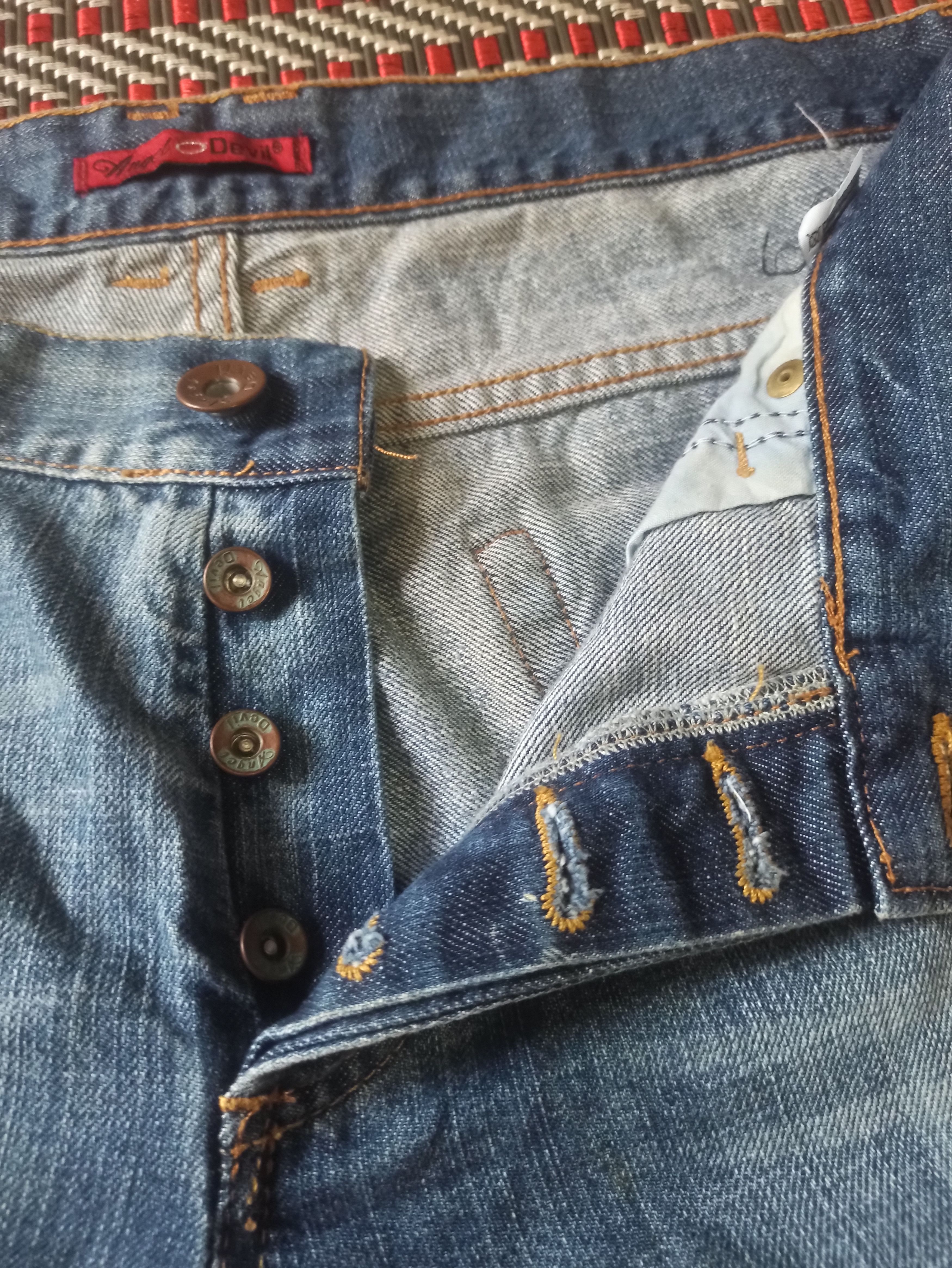 Other rare design Angel Devil Denim pants Size 37" - 10 Thumbnail