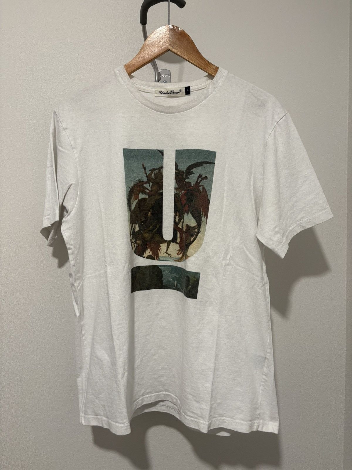 Undercover Michelangelo St. Anthony U Logo Tee White [AW19] Size US XL / EU 56 / 4 - 1 Thumbnail