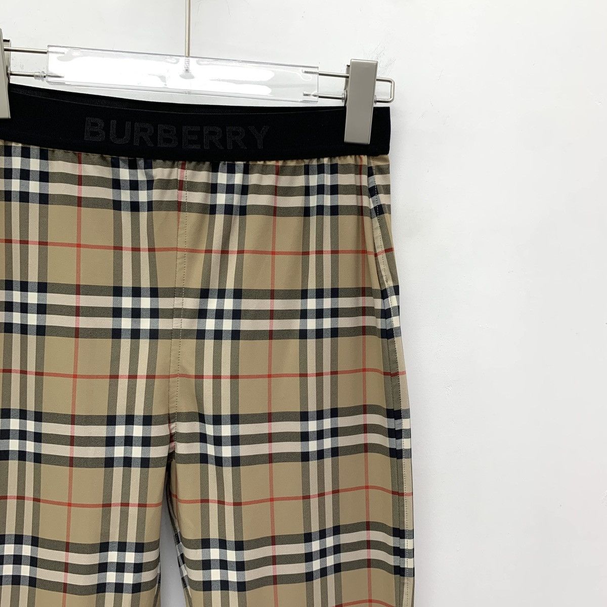 Burberry Burberry Brown Waist Logo Plaid Casual Pants K26WX Size 27" / US 4 / IT 40 - 3 Thumbnail