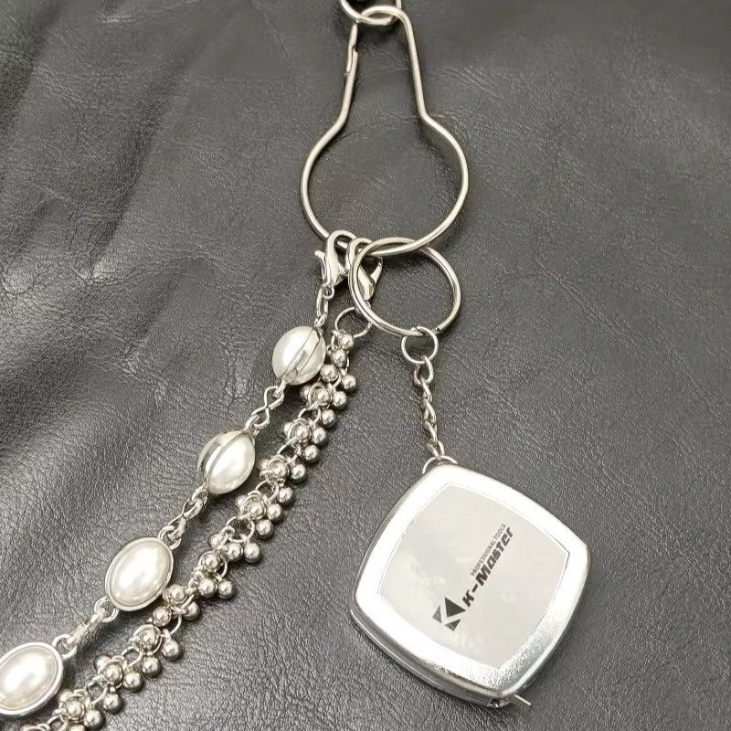 Jewelry Luxurious Metal Pearl Punk Pants Chain Size ONE SIZE - 4 Thumbnail