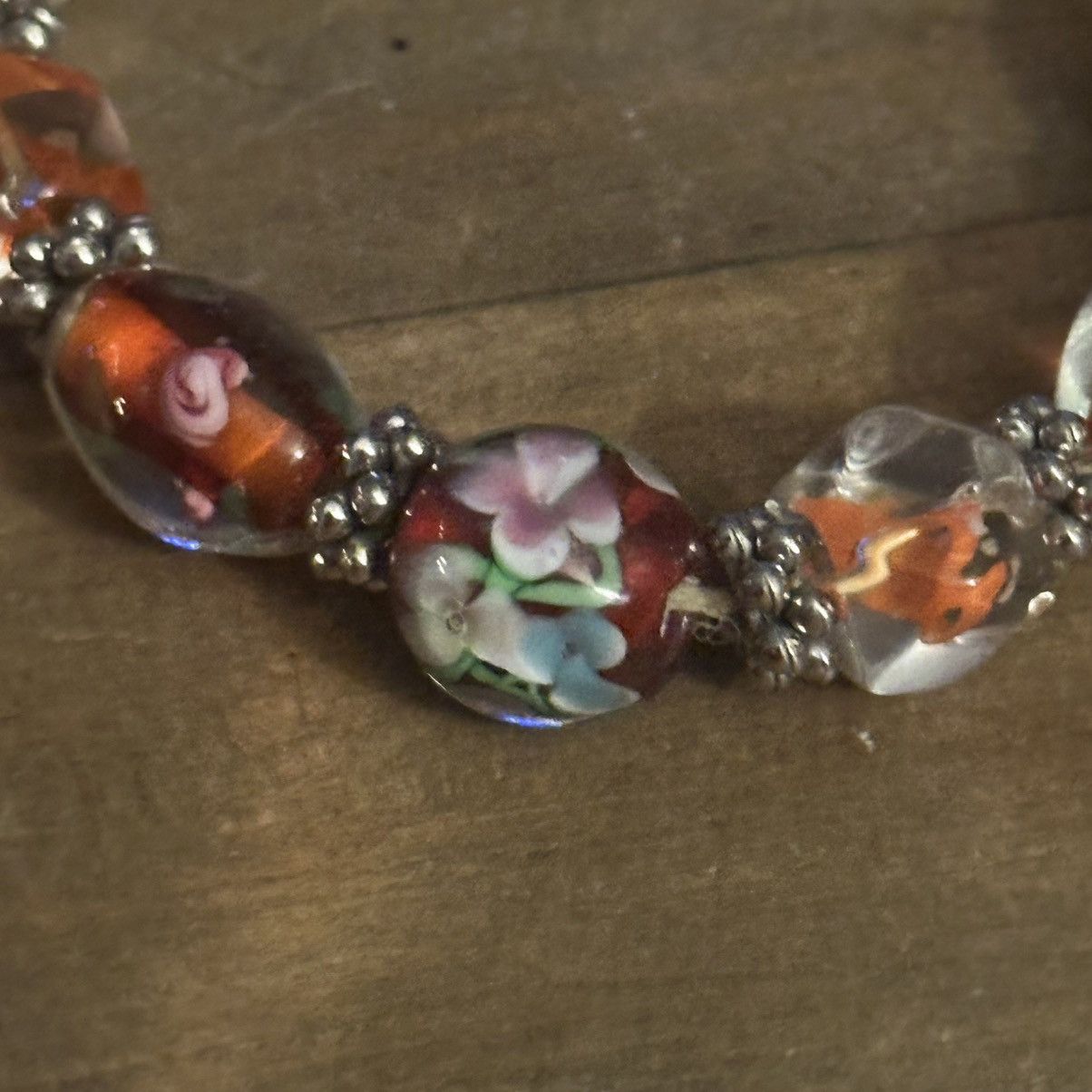 Other Art glass Murano bead stretch bracelet Size ONE SIZE - 6 Thumbnail
