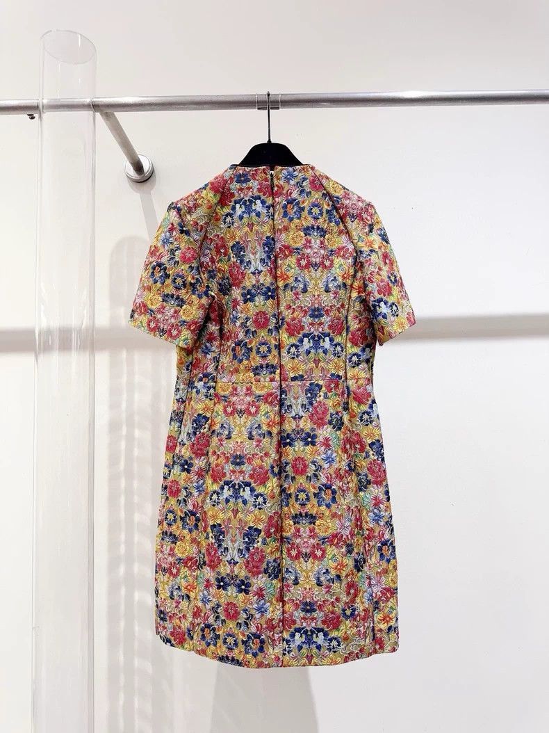 Celine Old Celine Floral Pattern Dress Size S / US 4 / IT 40 - 4 Thumbnail