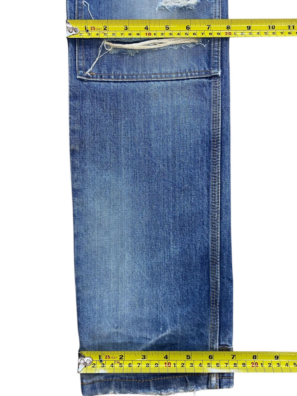 Pledge Pledge Faded Wash Ripped Style Straight Leg Jean Size US 32 / EU 48 - 9 Thumbnail