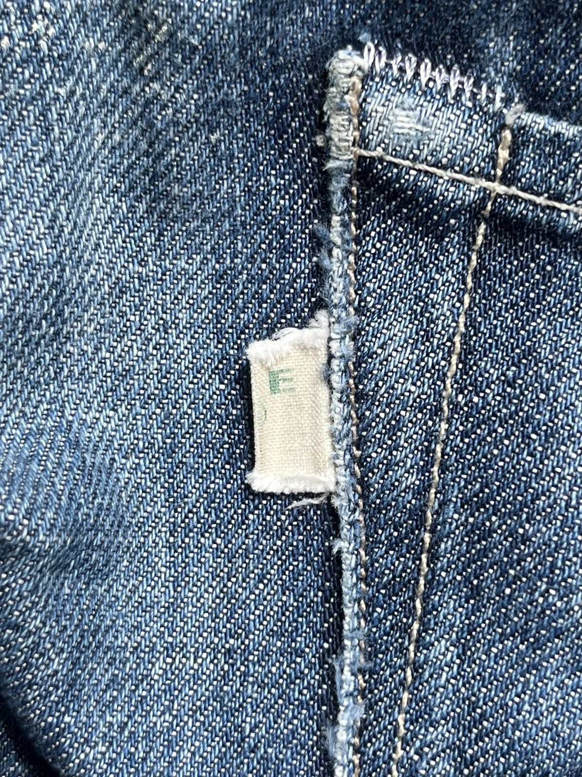 Levi's Vintage Levi’s Capital E Navy Washed Slim Straight Fit Jeans Size US 30 / EU 46 - 9 Thumbnail
