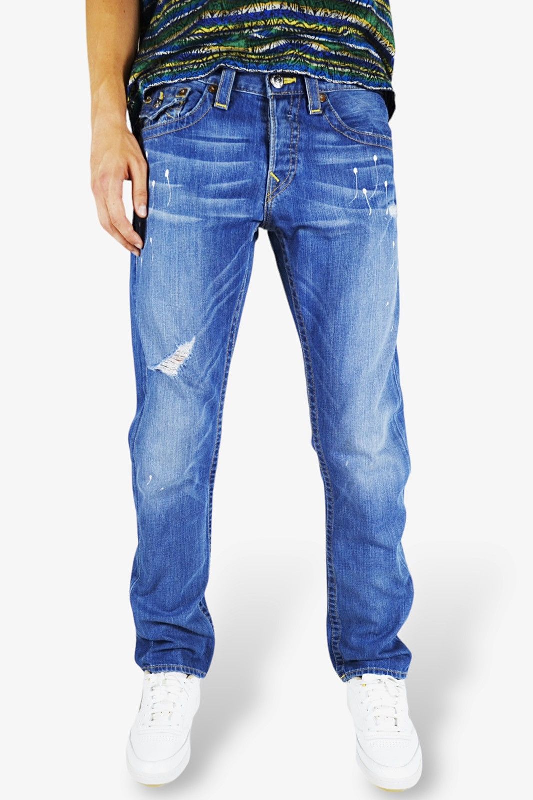 True Religion Y2k True Religion USA Straight Baggy Fit Painted Denim Size US 30 / EU 46 - 3 Thumbnail