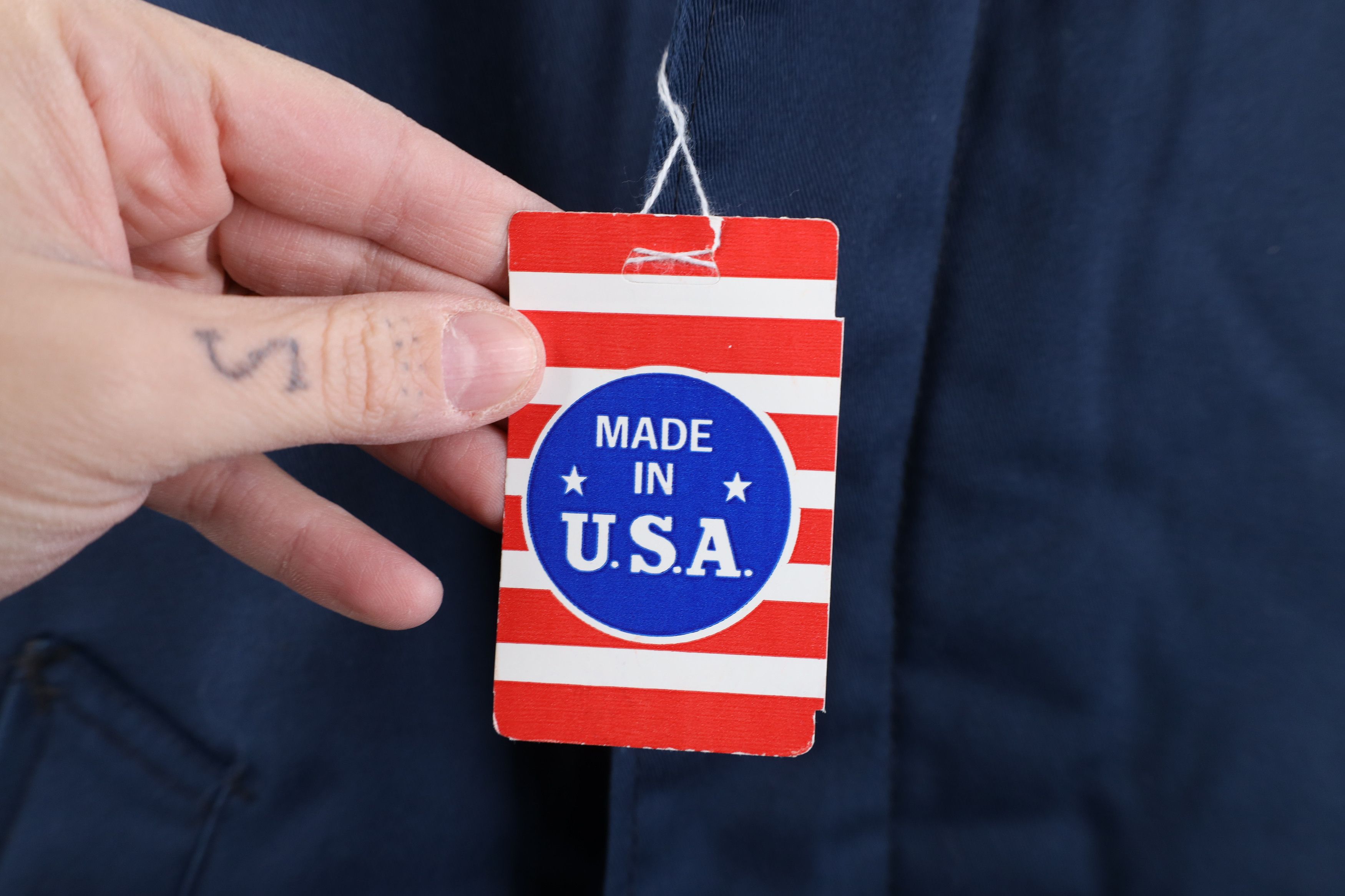 Vintage Deadstock Vintage 90s Military B34 Jacket Workwear Blue USA Size US XL / EU 56 / 4 - 4 Thumbnail