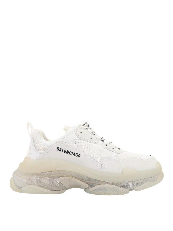 Balenciaga o1la1rc1a0226 Triple S Clear Sole Sneakers In White Size US 5.5 / EU 38 - 1 Thumbnail