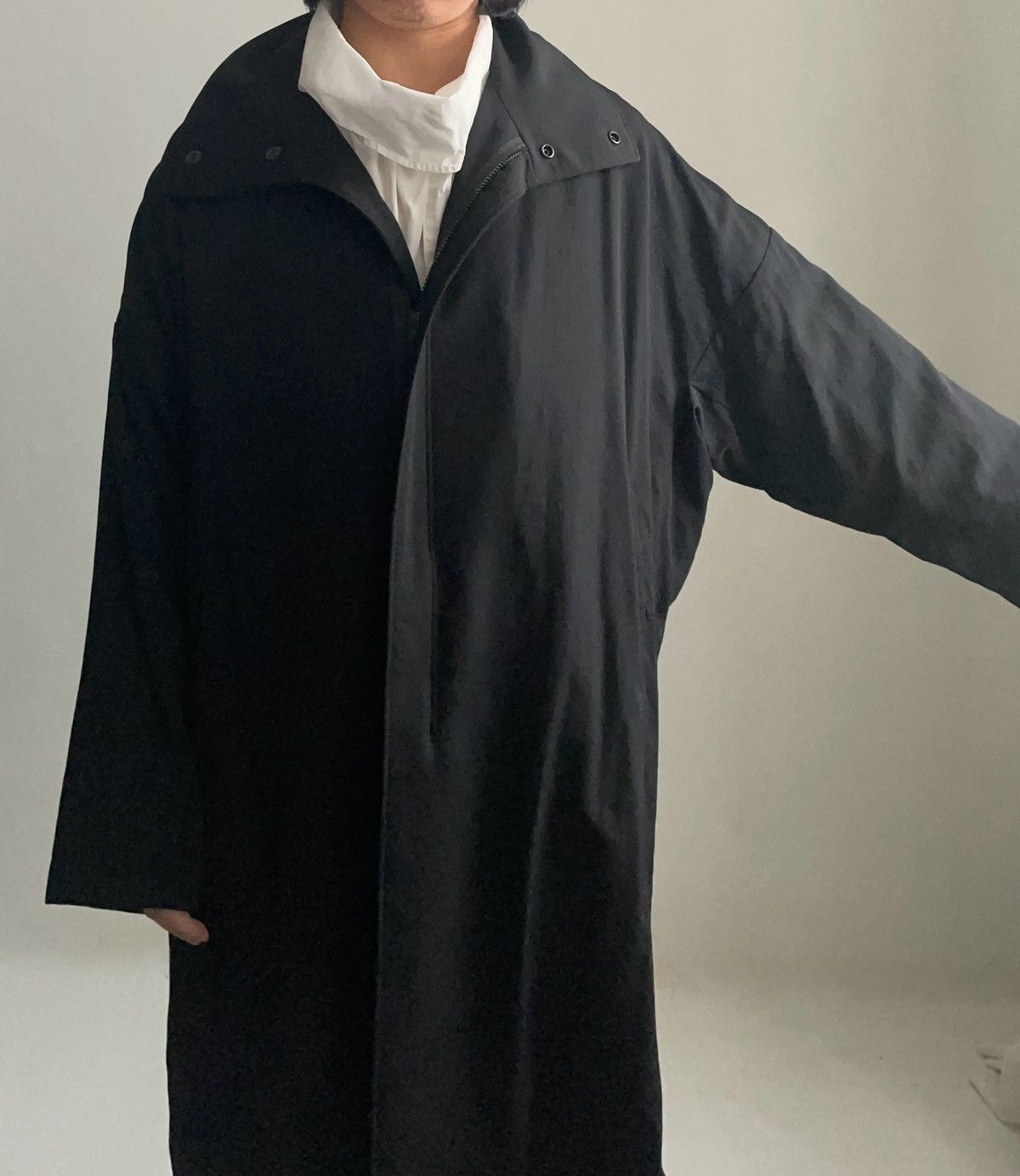 Yohji Yamamoto Yohi Yamamoto Pour Homme F/W16 Highneck coat Size US M / EU 48-50 / 2 - 6 Thumbnail