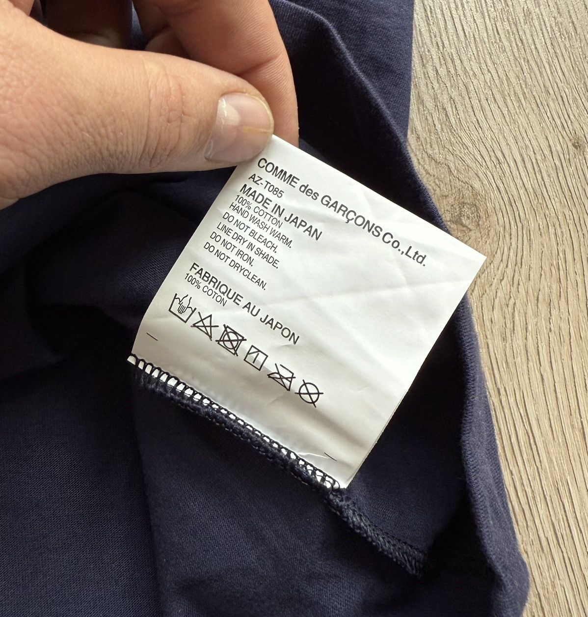 Comme des Garcons Comme des Garcons Play Heart Blue T-Shirt CDG Size US L / EU 52-54 / 3 - 9 Thumbnail