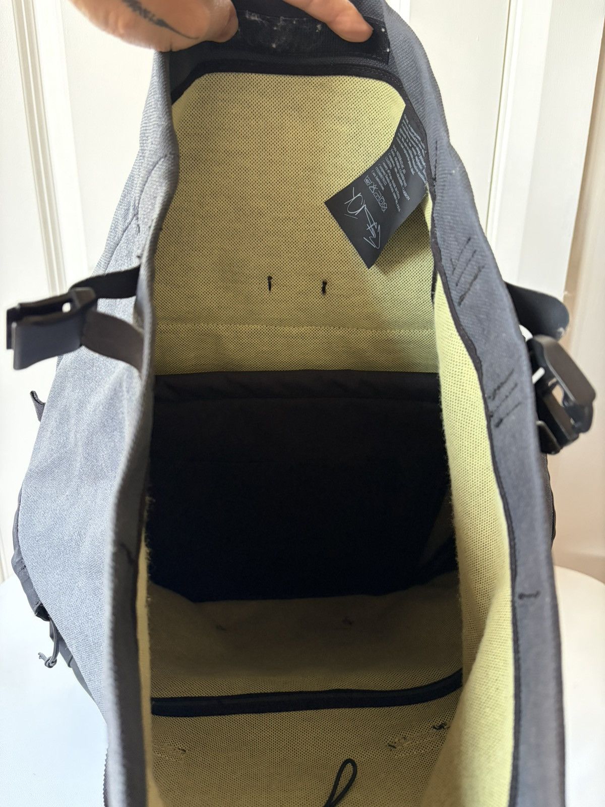 GR10K GR10K Coated Backpack Black Technical Utility Bag Size ONE SIZE - 3 Thumbnail