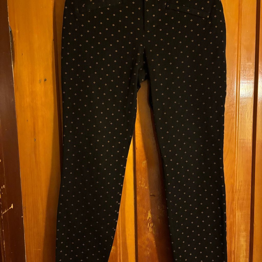 Gap Gap black patterned skinny ancle dress pants Size 26" / US 2 / IT 38 - 1 Thumbnail