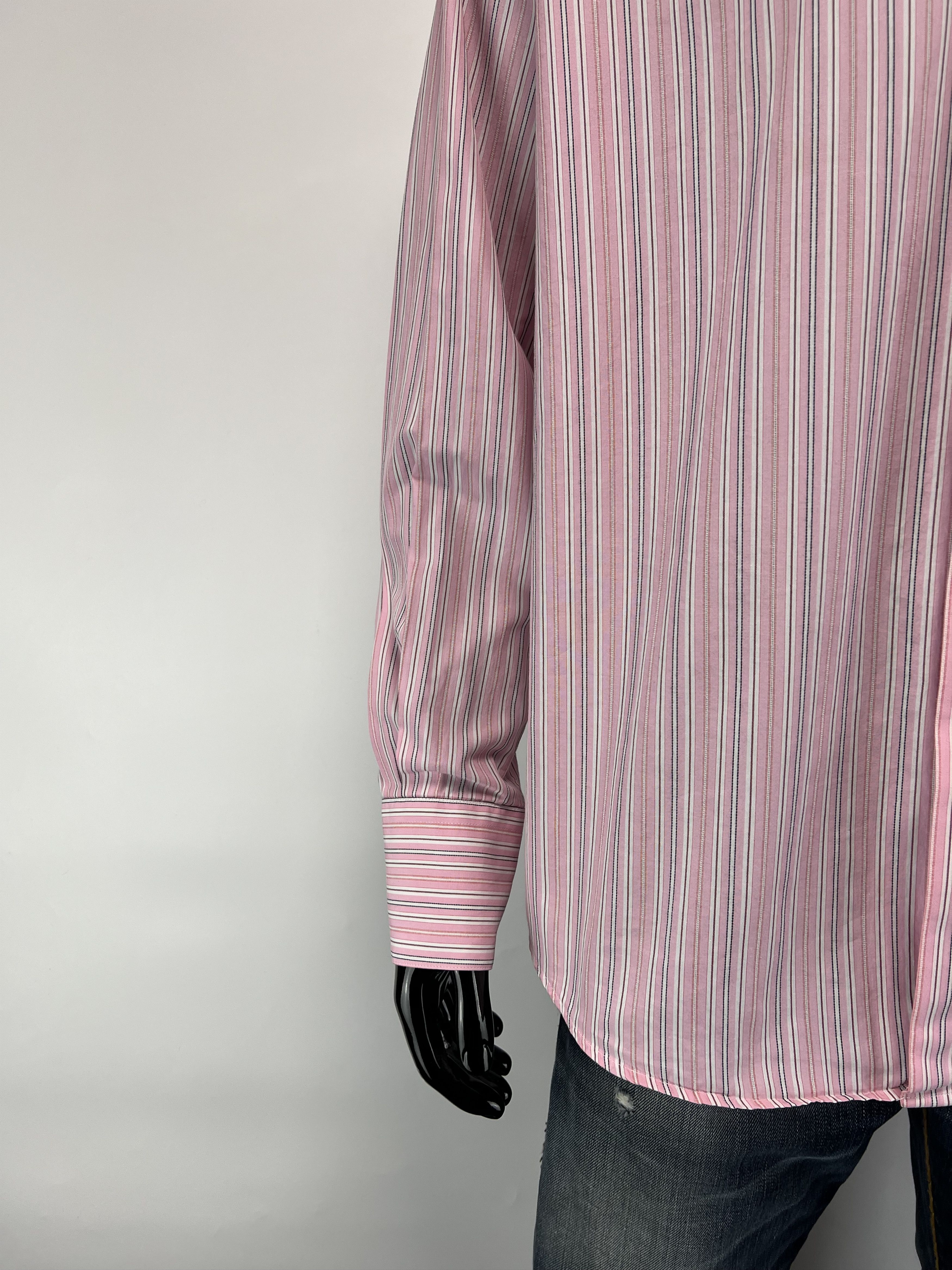 Thierry Mugler Thierry Mugler Striped Long Sleeve Button Up Shirt Size 44 Size US XL / EU 56 / 4 - 5 Thumbnail