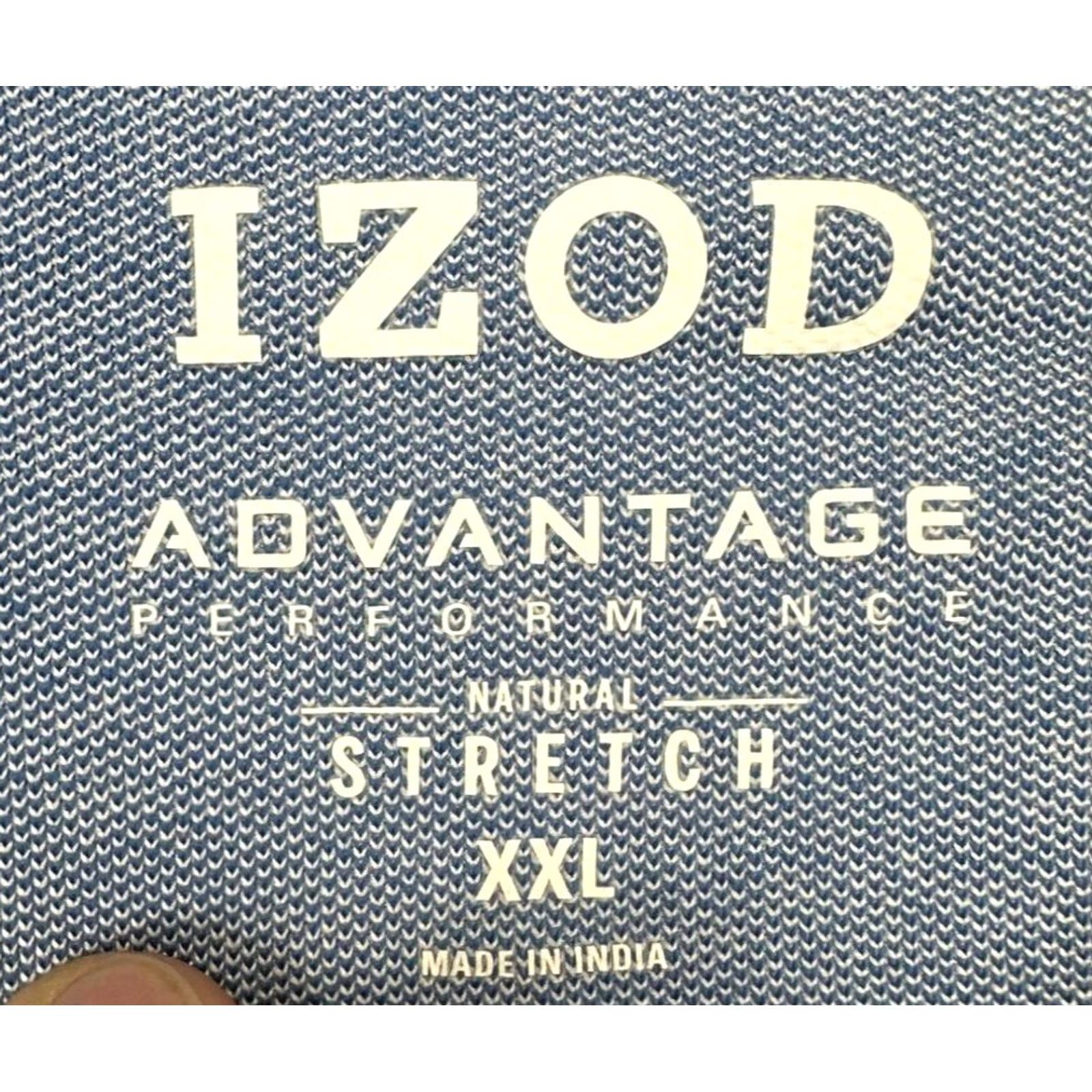 Izod IZOD Mens Golf Polo Shirt Adult 2XL Blue Advantage Performance Stretch Rugby Casual Outdoor Size US XXL / EU 58 / 5 - 4 Thumbnail