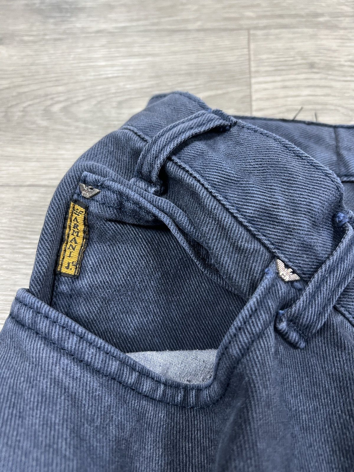 Armani ARMANI JEANS 90s Tapered Denim Logo Metal Size 32 Size US 32 / EU 48 - 9 Thumbnail
