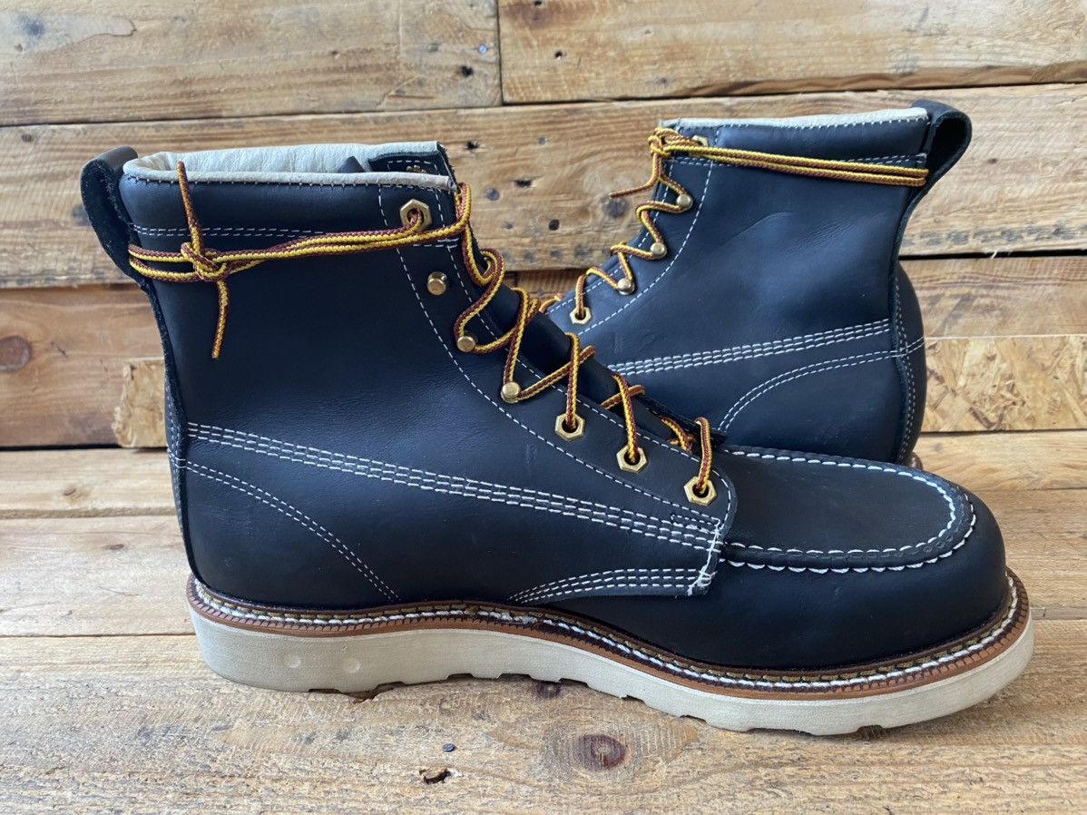 Thorogood Thorogood ‘8 black leather moc-toe boots sz 11.5 Size US 11.5 / EU 44-45 - 10 Thumbnail