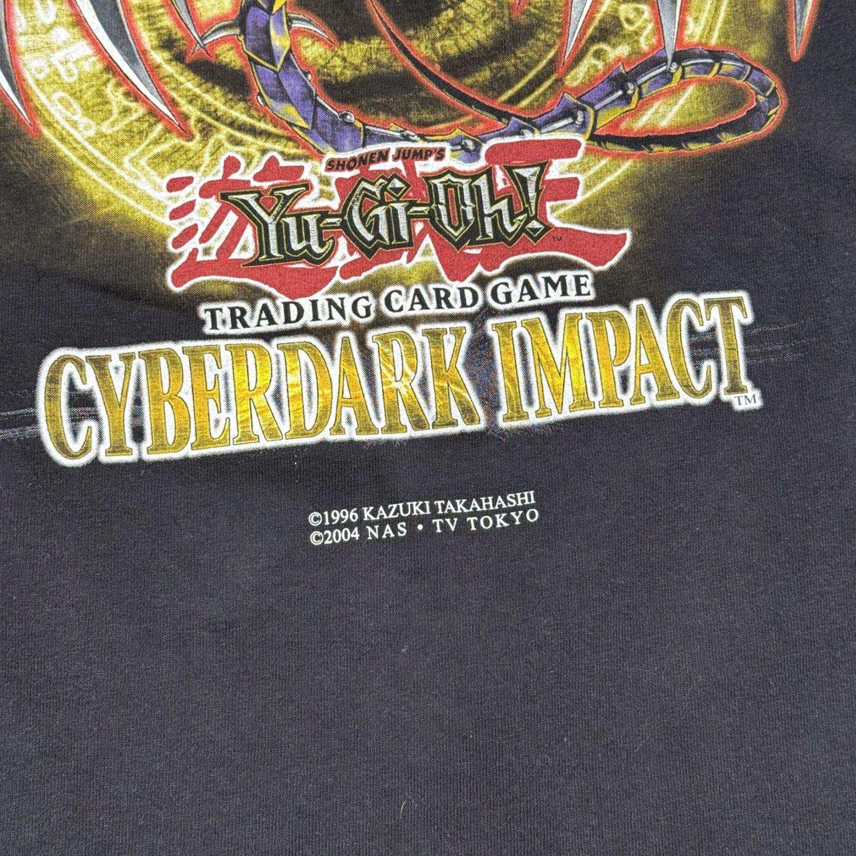 Delta VINTAGE Yu-Gi-Oh! Shirt Men XL Black Cotton Crew Neck Short Sleeve TCG Tournament Anime 2004 Cyber Dark Impact Delta Brand Size US XL / EU 56 / 4 - 4 Thumbnail