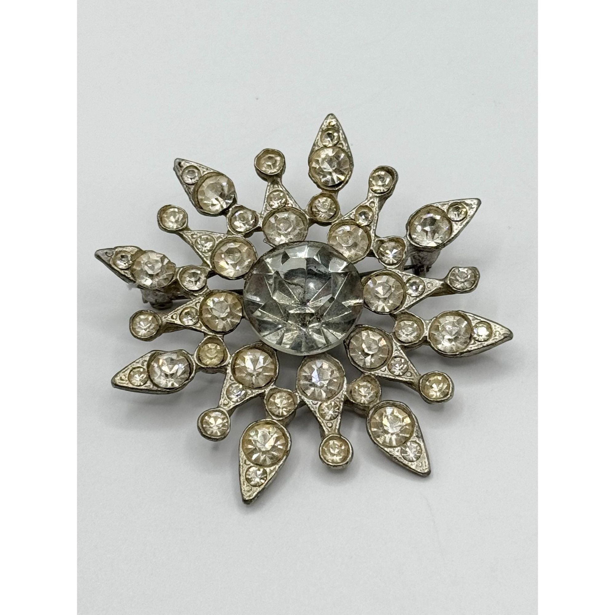 Vintage Vintage glass rhinestone Star brooch pin Size ONE SIZE - 2 Thumbnail