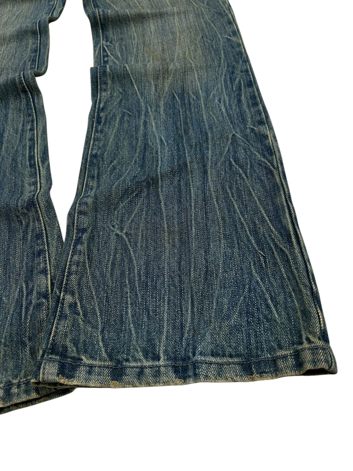 Hysteric Glamour × Japanese Brand × Le Grande Bleu (L.G.B.) Japanese Brand Jean Washed Blue Way Jean Zigzag Boro Pcoket Size US 31 - 4 Thumbnail