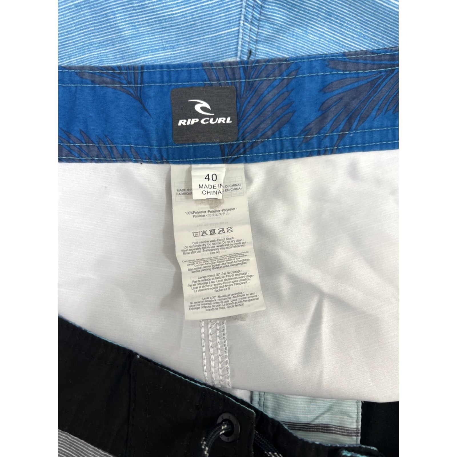 Rip Curl Rip Curl Board Swim Shorts Men’s 40 Blue Gray Live The Search Pocket Strap Logo Size US 40 / EU 56 - 6 Thumbnail