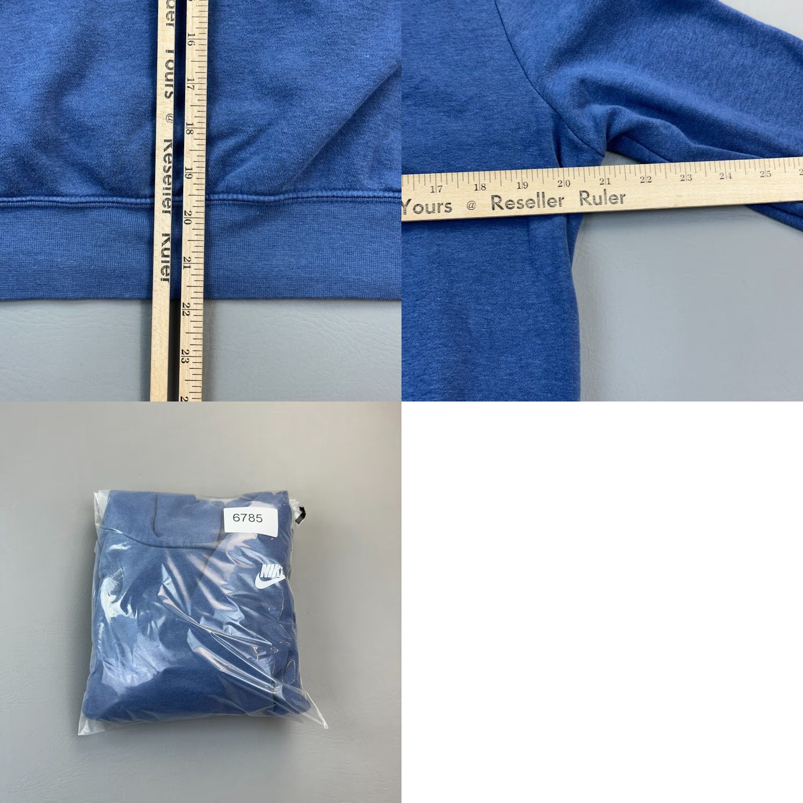 Nike Nike Sportswear Hoodie Women Small Blue Pullover Swoosh Logo Fold Neck? Size S / US 4 / IT 40 - 8 Thumbnail