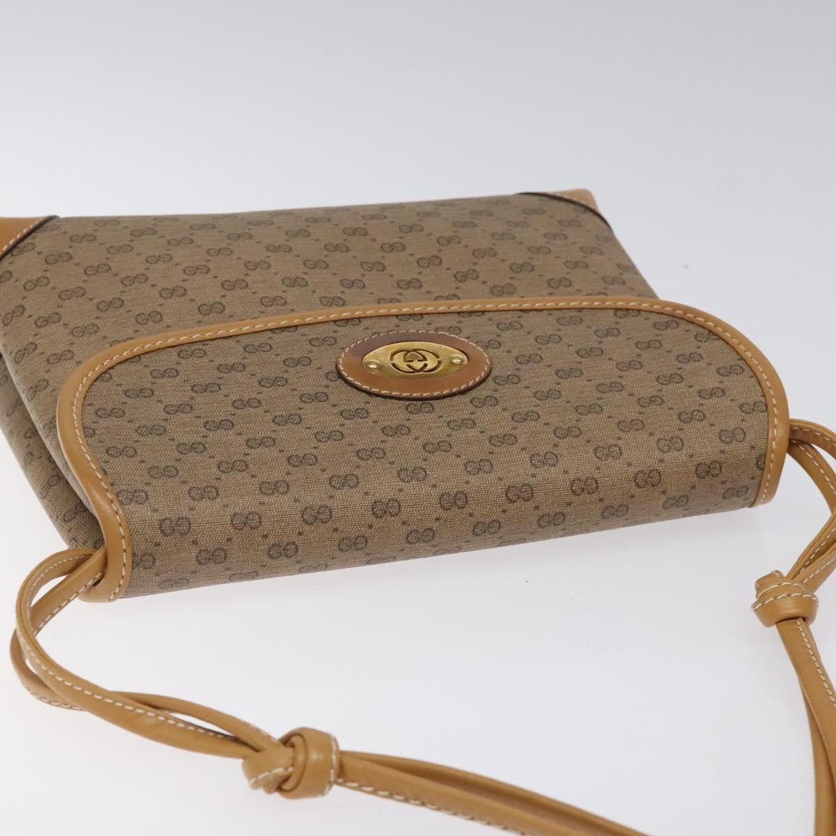 Gucci GUCCI Micro GG Supreme Shoulder Bag Beige Gold 007 92 007 92 Size ONE SIZE - 6 Thumbnail