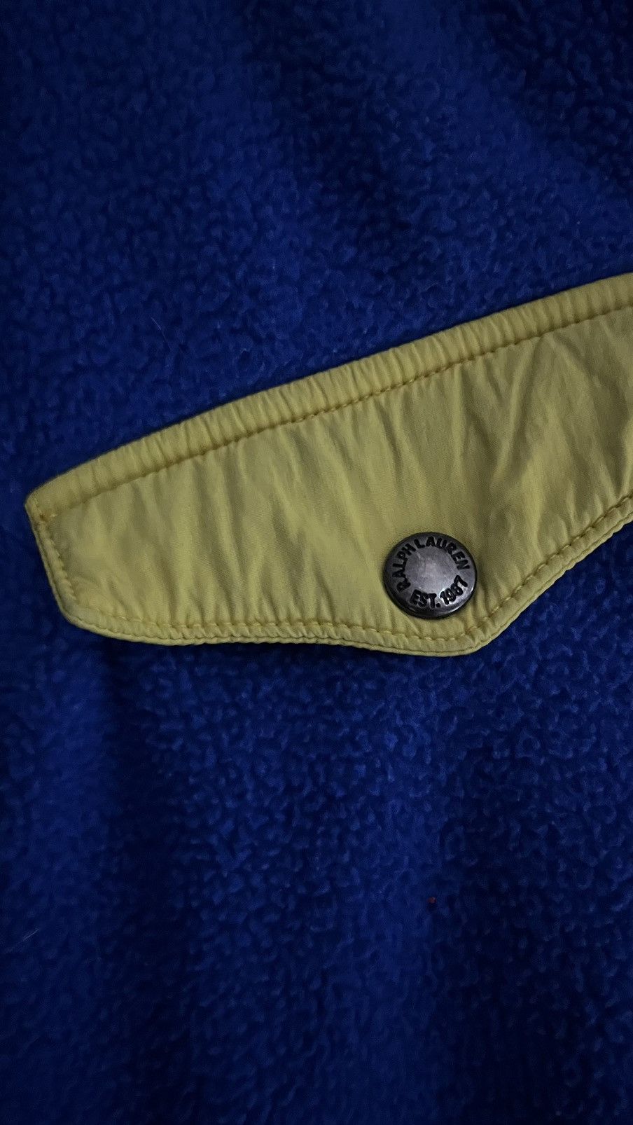 Polo Ralph Lauren Polo Fleece/Sherpa 1/4 zip with nylon trim Size US XXL / EU 58 / 5 - 4 Thumbnail